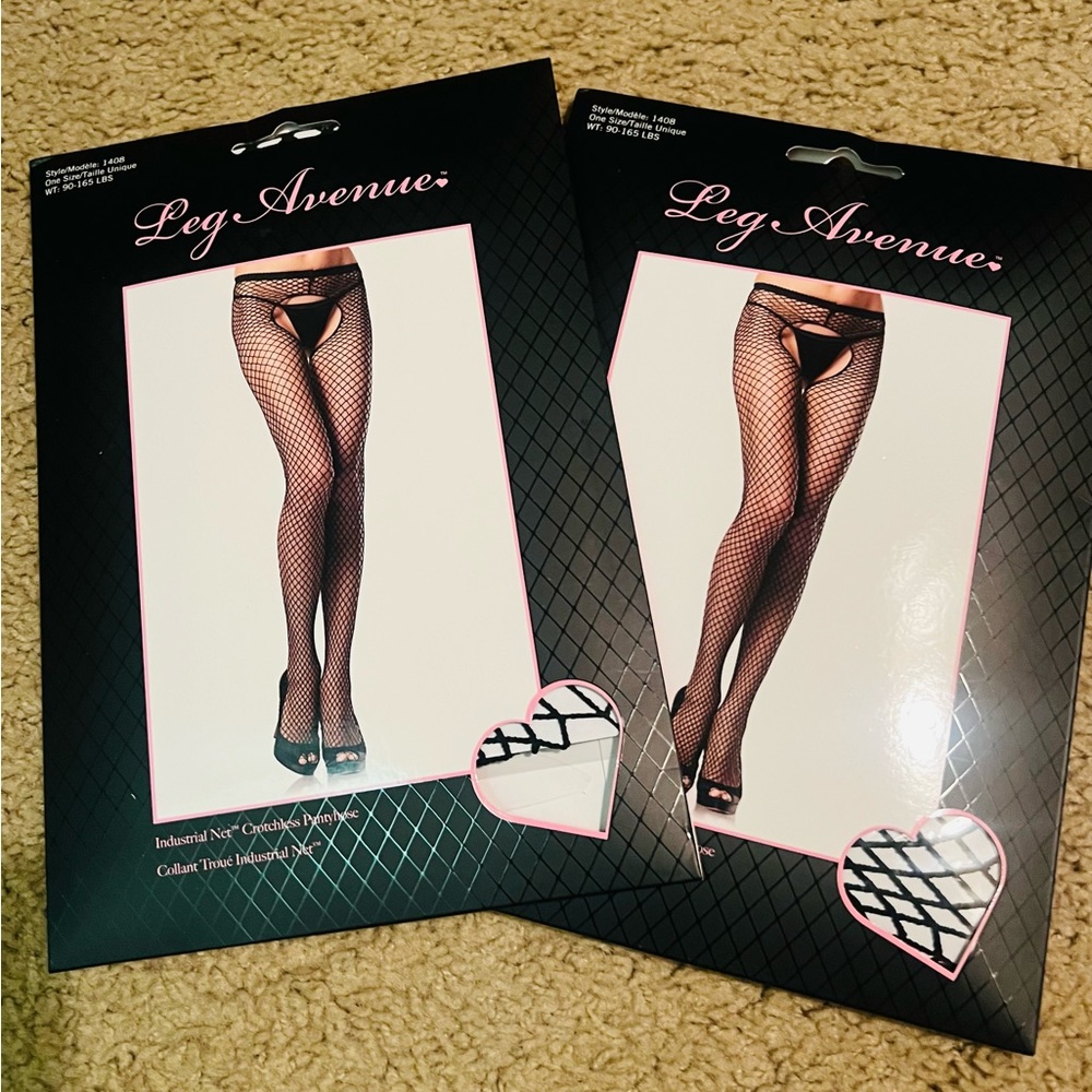 Fishnet stockings one size fits 90-160 lbs